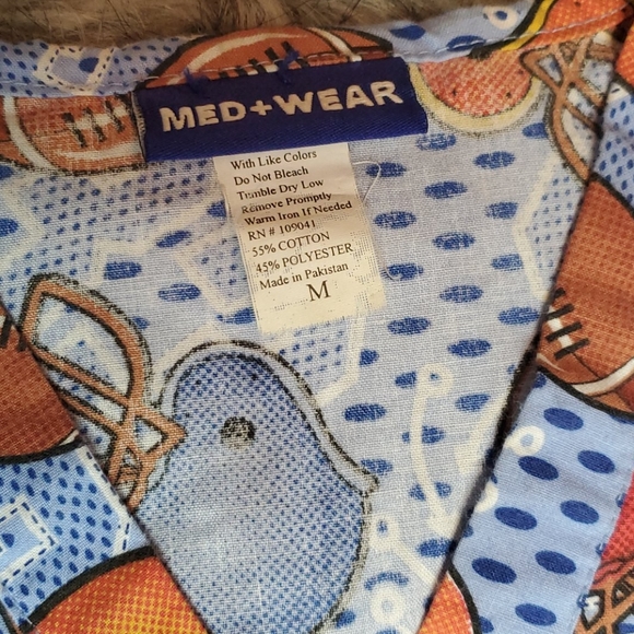 Med + Wear Football Theme Scrub - Picture 5 of 5